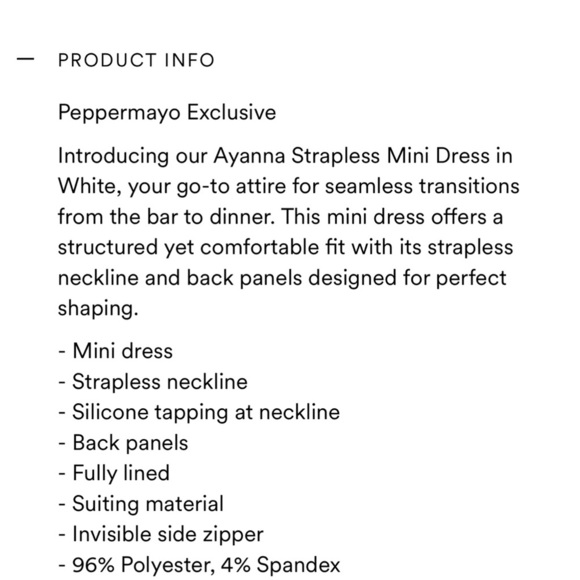 🆕 Peppermayo Exclusive - Ayanna Strapless Mini Dress - Cobalt - Picture 3 of 5